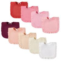 Babero para bebé de crepe de algodón puro INS con encaje - details 1