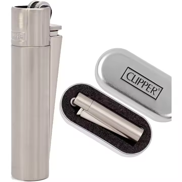 clipper mechero metalico estuche regalo - 1