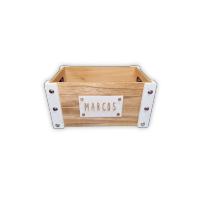 Caja de Madera Personalizada con Placa de Madera y Siluetas - details 0