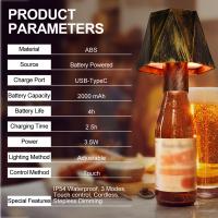 Lámpara De Botella LED Recargable USB Luz Nocturna RGB Portátil Luz De Ambiente Con Toque Dimming Para Comedor Y Dormitorio - details 5