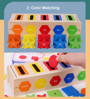 Juguetes De Madera Para Bebés Montessori Actividades De Aprendizaje Temprano Juego De Pesca De Formas Y Colores Desarrollo De Habilidades Motoras Finas Edad Recomendada 3-6 Años - details 5