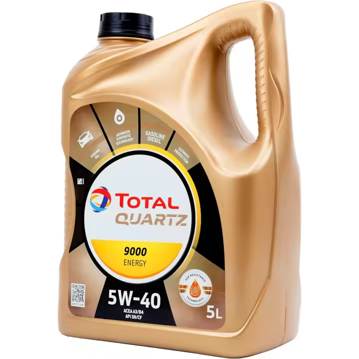 Aceite Motor Gasolina y Diesel Total Quartz 9000 Energy 5W40 5 Litros - Tecnología Sintética Avanzada - 1