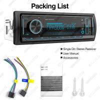 AKAMATE 1Din Radio De Coche MP3 Player Multimedia FM Bluetooth Con Pantalla LCD Soporta AUX USB TF Card Tuner De Audio - details 9