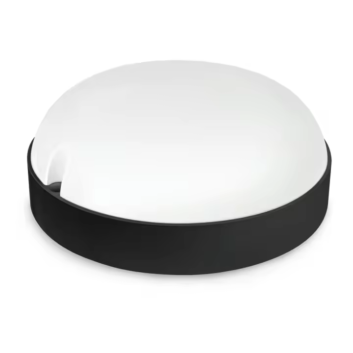 APLIQUE LED REDONDO MATEL EXTERIOR IP65 PRETO 12W NEUTRA - 1