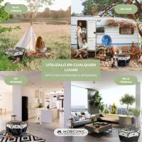 Parque para Perros Plegable Scooby Mobiclinic® Pets 2 Accesos 8 Ventanas 101x101x60 Cinta elástica para Guardar para Interior y Exterior Tela de Malla 600D Fácil de Limpiar Gris - details 1