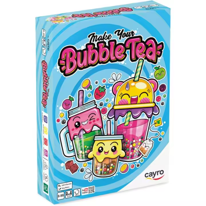 Cayro - Make Your Bubble Tea - Kit Completo para Preparar Té de Burbujas en Casa - Juego Interactivo - CREA tu Bebida Asiática - De 8-99 Años - De 2-4 Jugadores (7050) - 1