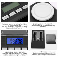 Báscula De Precisión Milligramos USB Potenciado Escala Digital Para Joyería Y Medicamentos Electrónica Portátil Carat Medidor - details 3