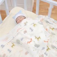 Mantelillo De Bebé Muslin 120x110cm Algodón Bambú Suave Impresión Doble Capa Gauze Cubierta Para Carrito De Bebé Y Baño Para Recién Nacidos Y Niños Pequeños - details 3