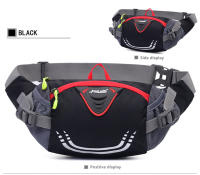 Bolsa De Cintura Para Ciclismo Running Pesca Senderismo Deporte Fitness Con Bolsillo Para Botella De Agua PU Unisex - details 14