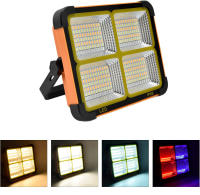 Foco LED Portátil para exterior | Carga con luz solar y USB | Protección contra lluvia IP66 | Ideal para Camping, Jardín, Emergencias, Garaje, Taller | Con 5 modos de iluminación | - details 0