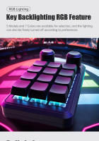 Teclado Mecánico Mini Para Gaming Y Photoshop Con Macro Personalizable RGB 3 Teclas Botón Copiar Pegar Hotswap Para Desktop Laptop Tablet - details 8