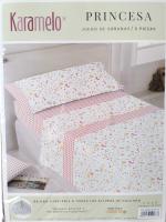 Sábanas Karamelo 90 cm, Sábanas 90, estampado universo infantil, estrellas, satélites, cohetes, rosa y blanco, 50% poliéster, 50% algodón, suaves, cómodas, ropa de cama para niños, diseño divertido, fácil cuidado, oferta flash hoy - details 2