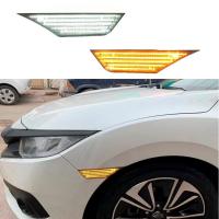 Luz De Marca Lateral Dinámica LED Para Honda Civic 10ta Generación 2016-2018 Lámparas De Señalización Canbus Sin Error - details 2