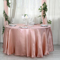 Mantel De Seda Redonda En Color Sólido Con Borde Hemizado Para Bodas Fiestas Restaurante Banquete Decoración De Mesa - details 19
