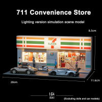 Modelo De Tienda De Conveniencia 1/64 Con Luz Decoración De Escena De Simulación Sin Muñecas Ni Modelos De Coches (Excluye Muñecas Y Modelos De Coches) - details 1