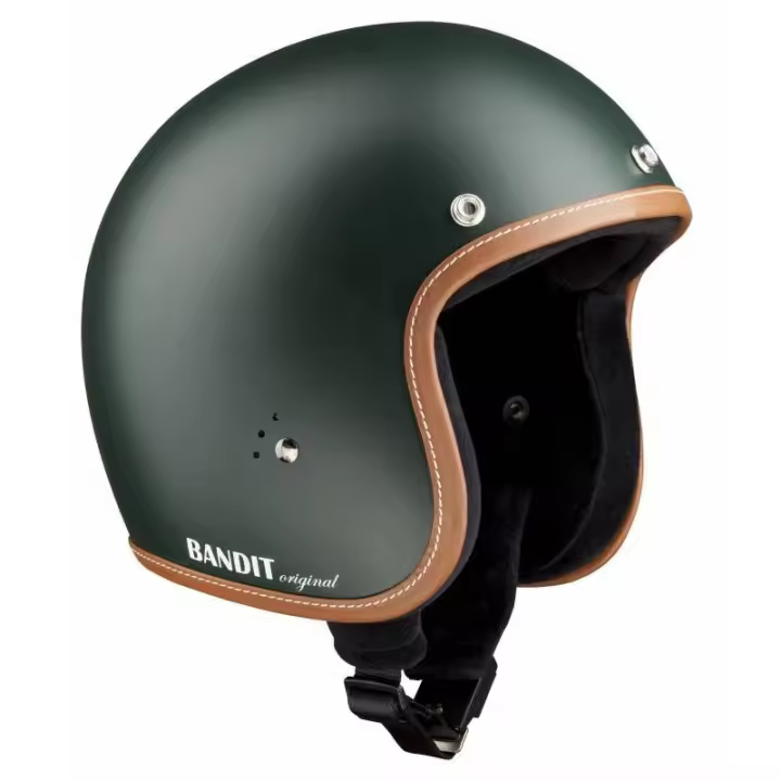 Casco moto Bandit Premium 20 anniversary Verde Open face NO Homologado JETPGR - 1