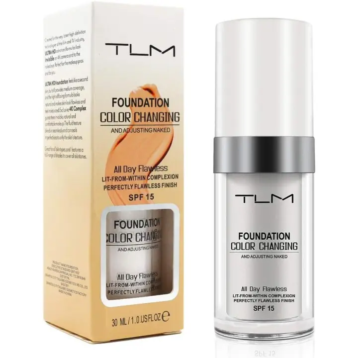 Base de Maquillaje Que Cambia de Color Protección Solar Corrector Nude para Piel Madura - 1