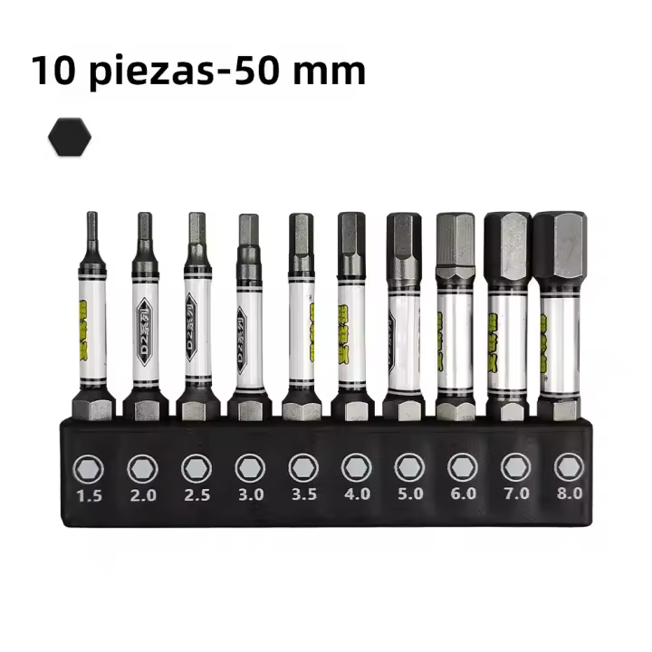 Juego De Bits De Destornillador 1/4 Impacto Y Taladro Cabezas Torx Hexagonales Y Cruzadas Magnéticas Antirrobo Para Herramientas De Reparación Y Mantenimiento - 1