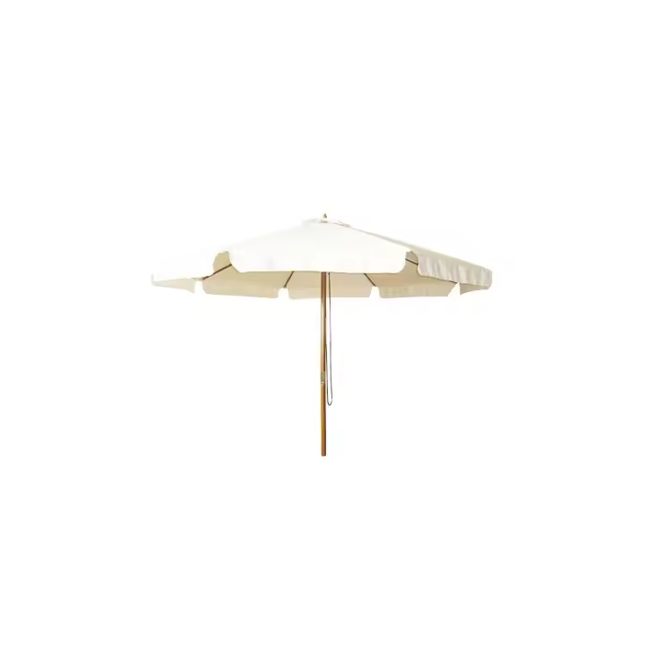 PARASOL MADERA BARNIZADA 3M Ø MASTIL 48 mm COLOR CRUDO EHLIS DE SUINPLAS DECORACIONES - 1