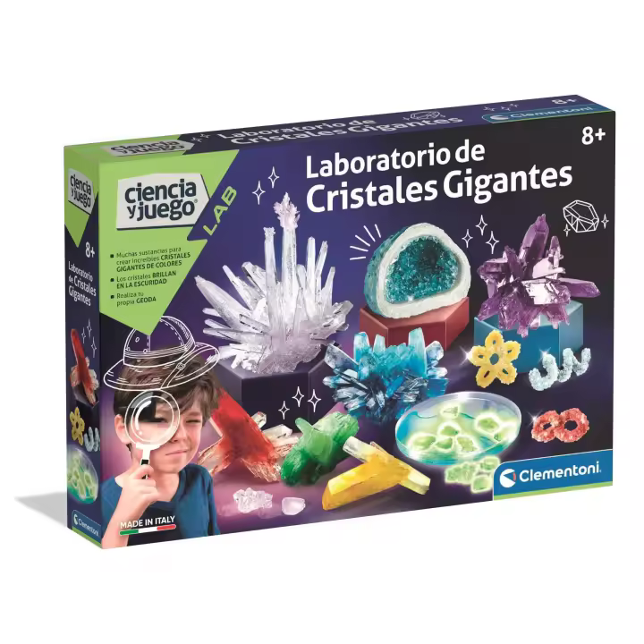 Clementoni - Laboratorio de Cristales Gigantes - Juego científico a Partir de 8 años, Juguete en español, 55322 - 1