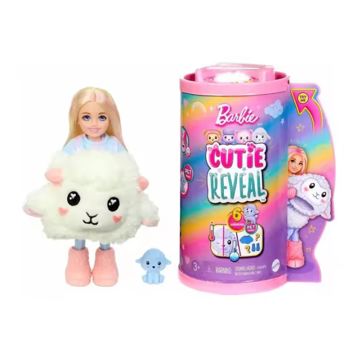 BARBIE CHELSEA CUTIE REVEAL CAMISETAS COZY OVEJA DE MATTEL - 1