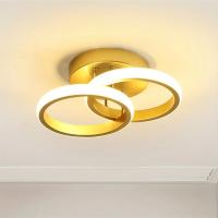 Lámpara De Techo Moderna Estilo Nórdico Para Pasillo Puerta Del Balcón Entrada Cristal Lámpara Simplicidad Decorativa Metal LED - details 3