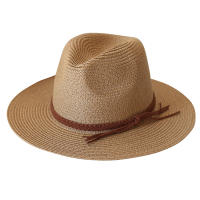Sombrero De Paja Panamá Ancho Para Hombres Y Mujeres Protección Solar Verano Playa Sombrero De Paja UPF Con Protección UV - details 6
