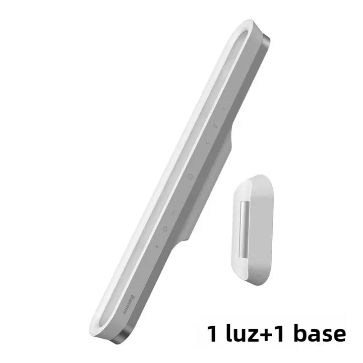 Lámpara De Escritorio Magnética Baseus LED Recargable Con Iluminación Suave Para Armario Estudio Lectura Luz Nocturna Moderna - 1