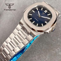 Reloj Automático Tandorio Cuadrado 40mm Para Hombre Acero Inoxidable NH35 Multicolor Dial Cristal De Zafiro Fecha Luminoso Mecánico De Pulsera - details 43