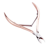 1/3pcs Doble Final De Acero Inoxidable Remover De Cutículas Para Pedicura Y Manicura Afilador De Uñas Y Cutículas Rosa Oro - details 2