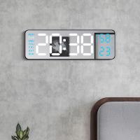 Reloj De Pared Electrónico Con Pantalla De Temperatura Y Fecha Reloj De Mesa Digital LED Montado En La Pared Para El Hogar Control De Voz DST 12/24H - details 3
