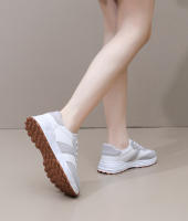 Zapatillas De Correr Para Mujer Casual Ligero Con Suela Gruesa Y Plataforma Zapatillas De Caminar Con Cordones PU Transpirables Talla Verdadera Para Adultos - details 15