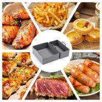Juego De 2 Piezas De Tapete De Silicona Para Air Fryer Malla De Horno Reutilizable Antiadherente Herramienta De Cocina - details 7