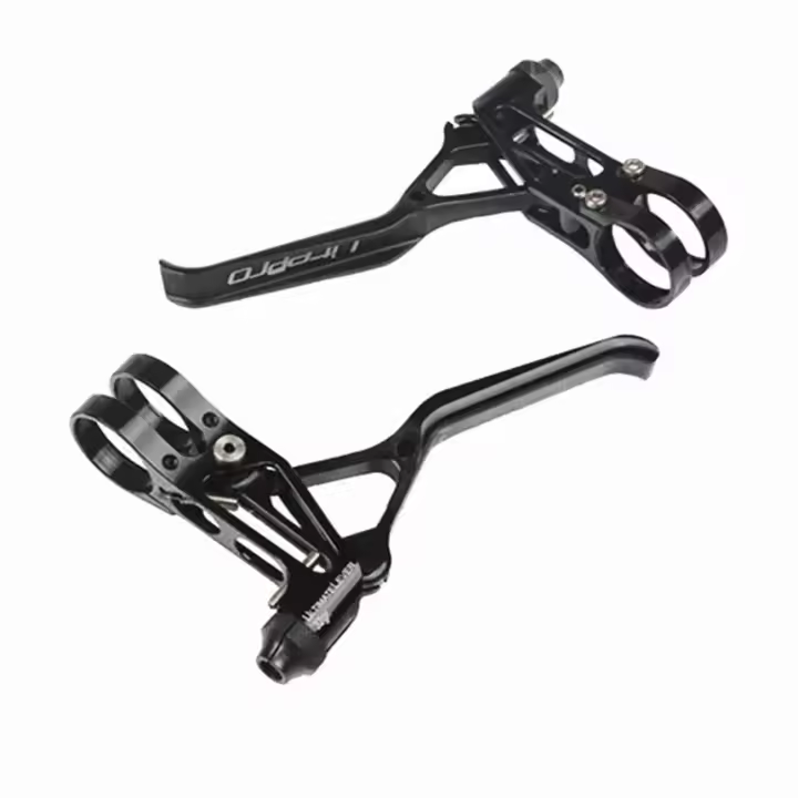 Manillar De Freno Plegable Litepro Para Bicicleta BMX Ultraligero CNC 64g V Brakes Brompton Handle Levers Para Carretera Y Montaña - 1