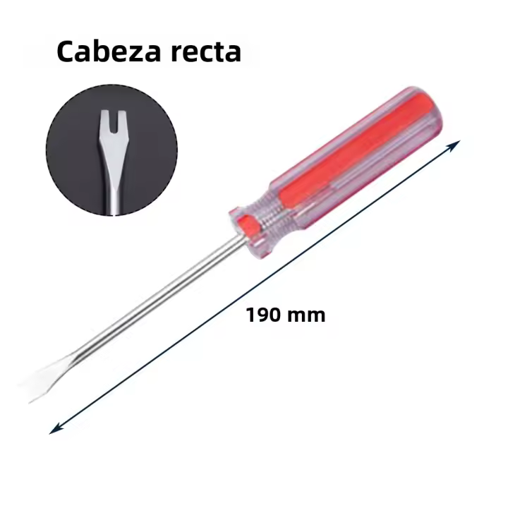 Herramienta De Reparación De Destornilladores V-Type Retirador De Clavos Y Pry Con Cabeza Recta Y Elbowed De Acero Herramienta Manual Para Retirar Clavos - 1