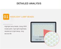 Lámpara Solar LED Super Brillante 100W 200W 300W 400W IP67 Impermeable Exterior Farol De Inundación Para Jardín Luz De Calle Moderna - details 4