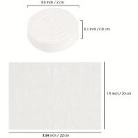 Toallas Comprimidas Desechables 25/50/100PCS Para Viajes Limpieza Facial Maquillaje Portátiles Mini Monedas Toallas De Algodón Suaves Y Absorbentes - details 0