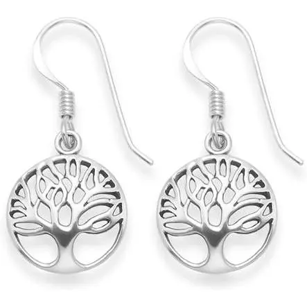 Pendientes Colgantes Árbol de la Vida - Tamaño: 13mm - 1