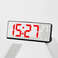 Reloj De Despertar Digital Con Control De Voz Temperatura Dual Modo Nocturno 12/24H LED Reloj De Mesa Para El Hogar - details 8