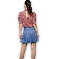 Falda Minueto Coronado Mujer | Mini Plisada Negra Tachuelas Estrellas | Cinturón Incluido Algodón Poliéster - details 1