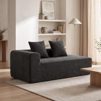 HOMCOM Sofá de 2 Plazas de Chenilla, Sofá de Salón, 2 Almohadas, Asiento con Muelles, No Requiere Montaje, para Dormitorio, Despacho, 171,5x91,5x83 cm, Gris Oscuro - details 3