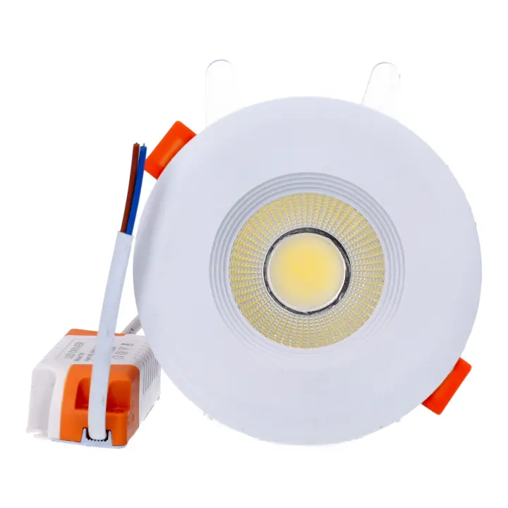 Jandei - Downlight Led COB 7W Marco Redondo Blanco, Foco Luz Led para Empotrar en Techo - Luz Fría 6000k / Natural 4200k - 1