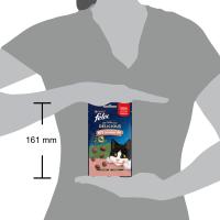 FELIX - Naturally Delicious (4x50 gr) - Snacks para Gatos (Salmón) (4 Bolsas de 50 gr) - details 0