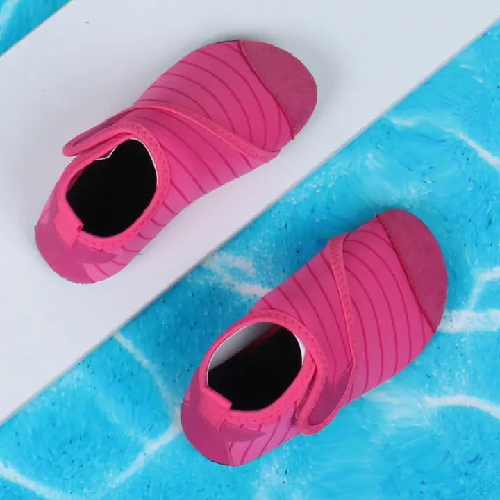 Zapatos de playa para niños, antideslizantes, de fondo suave, para buceo, snorkel, natación, parque acuático, vadeo - 1