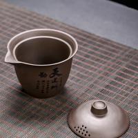 Juego De Té Portátil De Cerámica Para Camping Y Viajes Con Una Olla Y Tres Tazas Set De Porcelana Para Exteriores - details 1