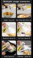 550ml Oil Spray Bottle Kitchen BBQ Cooking Olive Oil Dispenser Camping Baking Empty Vinegar Soy Sauce Sprayer Containers - details 2