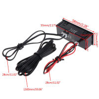 Reloj Digital LED Para Coche 3 En 1 Con Medidor De Voltaje Y Temperatura Accesorio Electrónico Luminoso Para Automóviles - details 11