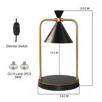 Lámpara De Mesa Decorativa De Vela Lámpara De Aromaterapia Para Derretir Cera Con Vidrio Blanco Moderna Para Dormitorio - details 2