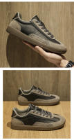 Zapatos De Cuero Genuino Para Hombre Retro Casuales Versátiles Antideslizantes Comodidad Tenis Planos Deportivos Con Cordones - details 13