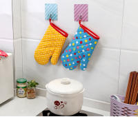Mitten Microondas Horno Guante de Algodón Con Aislamiento Para Hornear Guantes Resistentes Al Calor Horno Mitones Terileno Antideslizante Lindo Herramienta DE LA Cocina 1 Unids - details 6